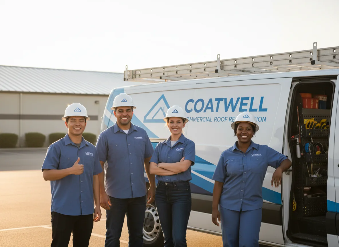 Commercial roof coating company in Hudson, IL